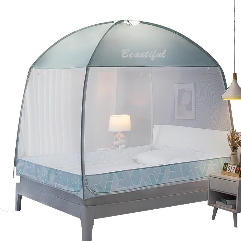 家庭用米床蚊帳 ダブルベッド3ドア 高さと厚さの蚊帳