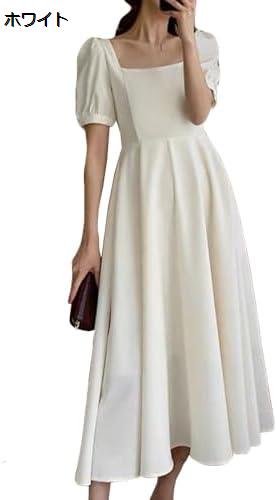 購入15％-30%OFF ワンピース レディース ロング 半袖 Aライン きれいめ シンプル 大人 フォーマル お呼ばれ 通勤 旅行 夏