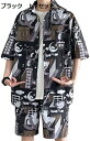 購入15%-30%OFF アロハシャツ メンズ 半袖 セットアップ ショートパンツ 大きいサイズ ハーフパンツ ゆったり 上下セット 軽量 涼しい ビーチ