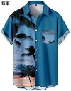 半袖シャツ メンズ 夏服 柄シャツ アロハシャツ 大きいサイズ XS-5XL おしゃれ 通気 吸汗 速乾 柔らかい カジュアル ストリート カップル 普段着 トップス