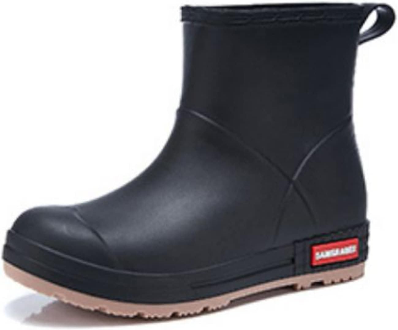 レディース レインブーツ ショート 防水シューズ レインシューズ 雨靴 軽量 梅雨 台風対策 釣り 作業用 通勤 通学 ローヒール かわいい 台風 梅雨対策 痛くない 歩きやすい 24.5cm シュー