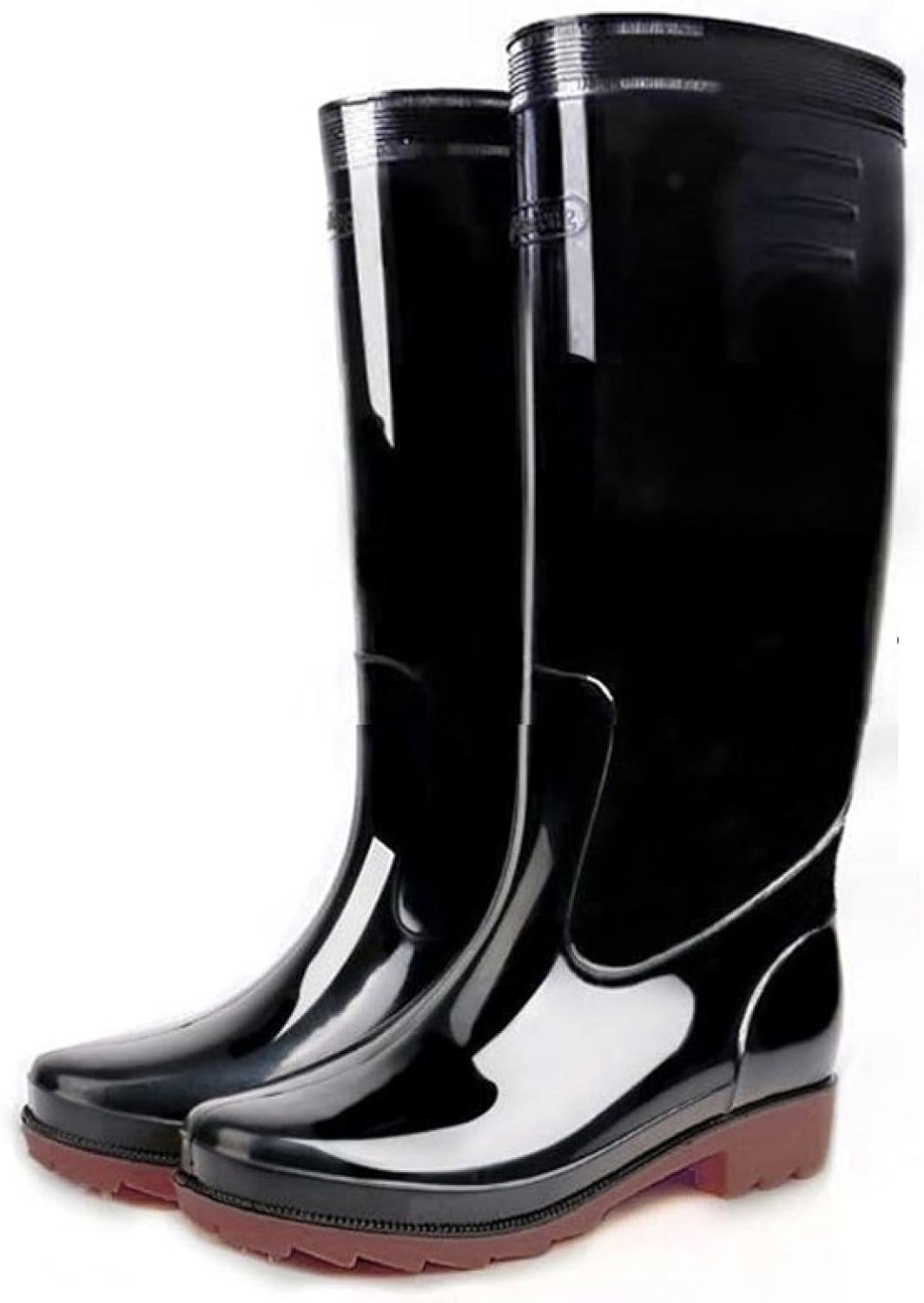 レインブーツ メンズ レインシューズ ロング丈 ラバー 長靴 おしゃれ pvc 製 雨 梅雨 防水 耐油 ブラック かっこいい 多用途 ガーデニングレインシューズ ロングレインブーツ 園芸 大人 雨靴