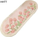 購入15%-30%OFF カーペット チューリップ柄 フロアマット 敷物 丸洗い ベッドサイド 可愛い コンパクト 手洗い オールシーズン 防臭 撥水加工 ふわっと手触り 丸洗いOK 雑貨 ホテル リビング ベッド ルーム 一人暮らし 40*120cm