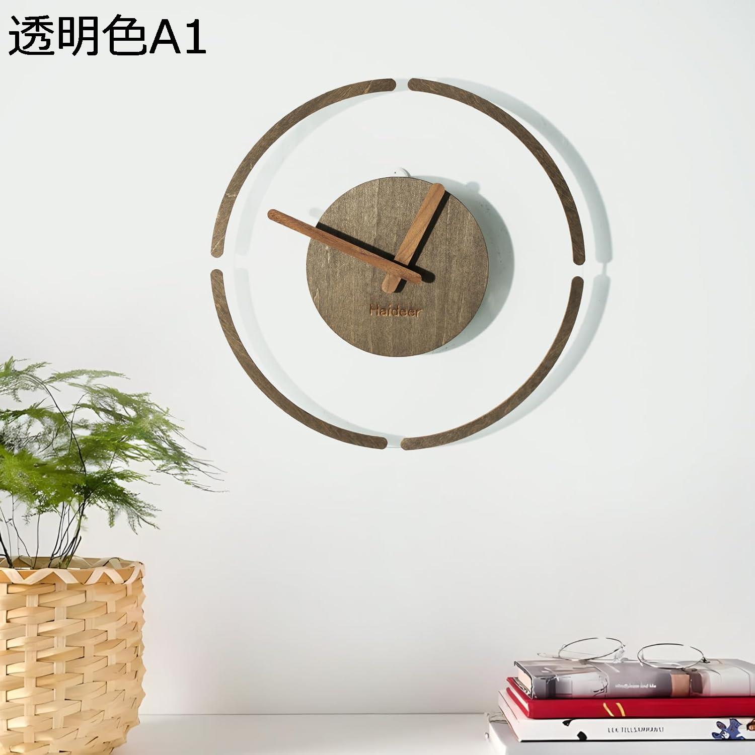 購入15%-30%OFF 壁掛け時計 静音 連続秒針 立体数字 掛け時計 木製 枝の形をしたポインタ ナチュラル フレームなし かけ時計 装飾 寝室 贈り物 モダン シンプル インテリア 直径30cm 壁時計(ブラウンA1) [2]