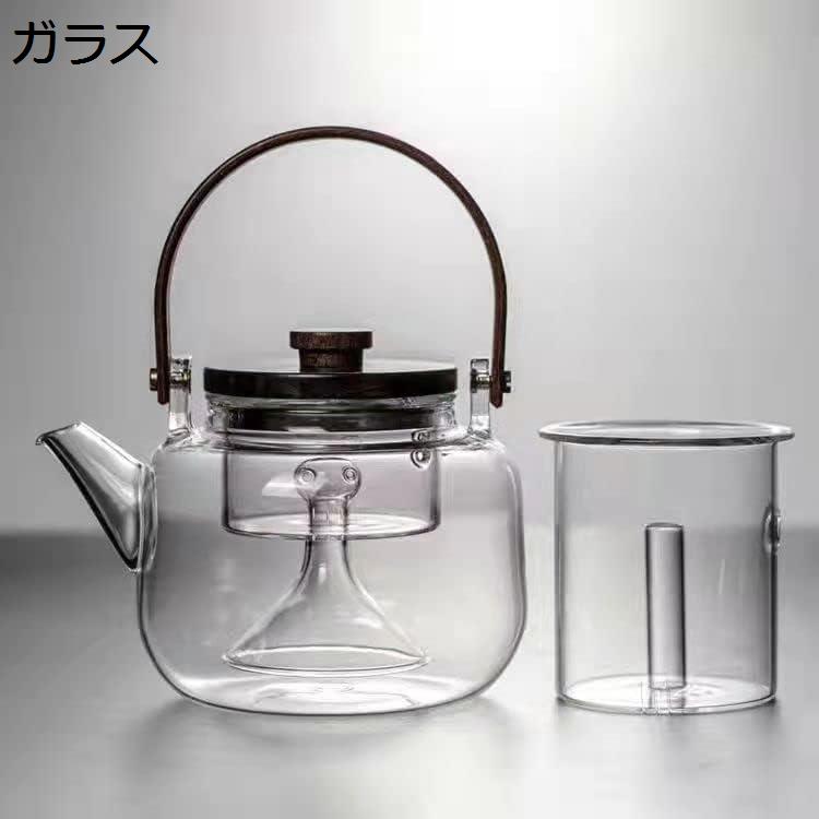 購入15％-30%OFF 急須 耐熱ガラスティーポット おしゃれ ガラス 茶器 大容量 木製持ち手 茶こし付き 直火可 対応 割れにくい 食洗機対応 分茶器 ホーム 業務用 お店用 ティーパーティ