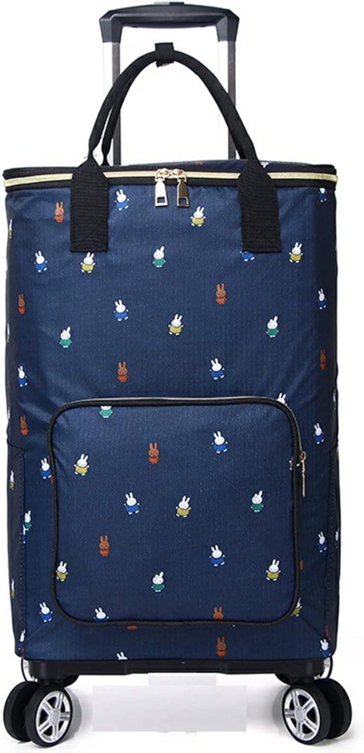 お買い物カート 4輪ショッピングキャリー 畳める 保温 保冷機能付き 360度回転 ダブルキャスター 高さ調節グリップ ポケットあり 女性 高齢者 荷物運び 便利グッズ 外出 ピクニック アウトドア