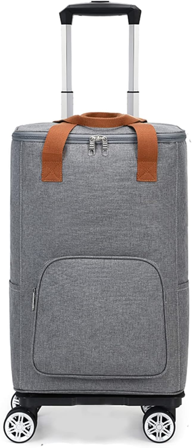 ショッピングキャリー お買い物カート 折りたたみ式 旅行バッグ 4輪・5輪 高さ調節ができる持ち手 バッグ取り外し可 大きな車輪 360度回転 ダブルキャスター ポケットあり 荷物運び キャンプ ピク