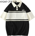 購入15%-30%OFF メンズ 半袖 ポロシャツ メンズ tシャツ ストライプ 夏服 ファッション スポーツ かっこいい カジュアル シンプル 通気性 快適 吸湿速乾 運動 カジュアル
