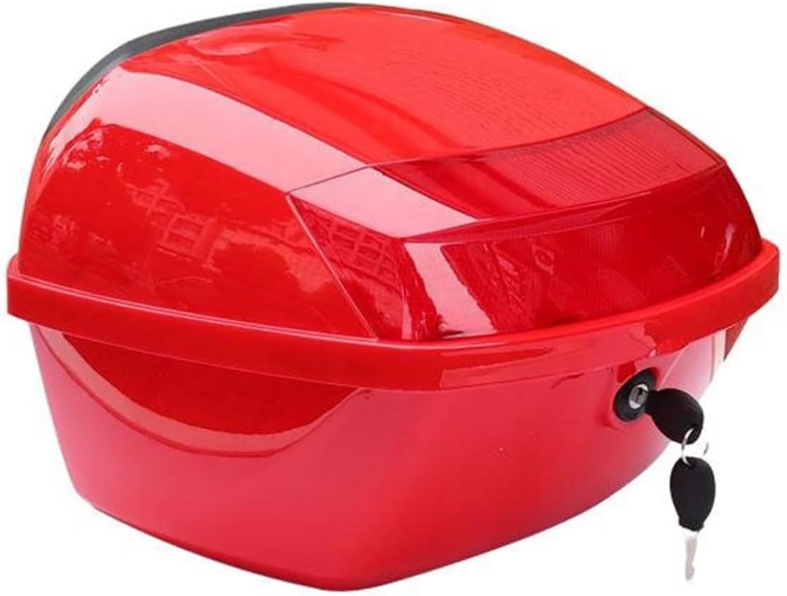 バイク用 リアボックス 39cm×39cm×28cm トップケース?バイクボックス?バイク用ボックス?収納?着脱可能式?大容量?防水防塵?頑丈?耐衝撃?原付?スクーター?着脱簡単?フルフェイス収納可能
