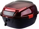 バイク用 リアボックス 40×40×28cm トップケース?バイクボックス?バイク用ボックス?収納?着脱可能式?大容量?防水?頑丈?耐衝撃?原付?スクーター?着脱簡単?フルフェイス収納可能?ヘルメット