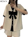 購入15%-30%OFF パジャマ レディース 夏 綿 前開き 可愛い 半袖 大きいサイズ 上下セット Tシャツ ショートパンツ ゆったり 薄手 快適 柔らか ...