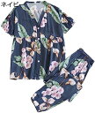 購入15%-30%OFF パジャマレディース ルームウェア 寝巻き 半袖 前開き 上下セット 寝間着 婦人用 ルームウエア 介護 部屋着 旅行 入院服 母の日 ...