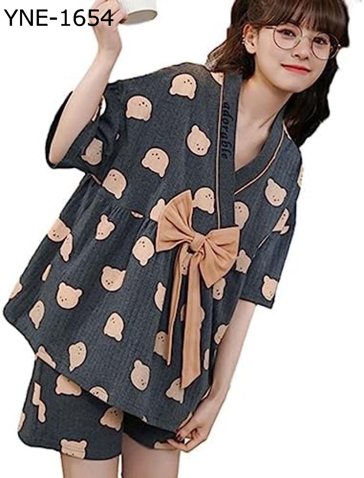 綿100 パジャマ レディース 上下セット 寝間着 ルームウェア 半袖 短パン 和式 和風 リボン 薄手 Vネック パッド入り/無し 寝巻き 快適 浴衣 肌触りがいい 速乾 ナイトウェア かわいい おしゃれ 汗蒸着