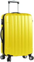 スーツケース キャリーケース メンズ レディース 旅行 トラベル Transporter 超軽量 65L mサイズ 65リットル (イエロー)