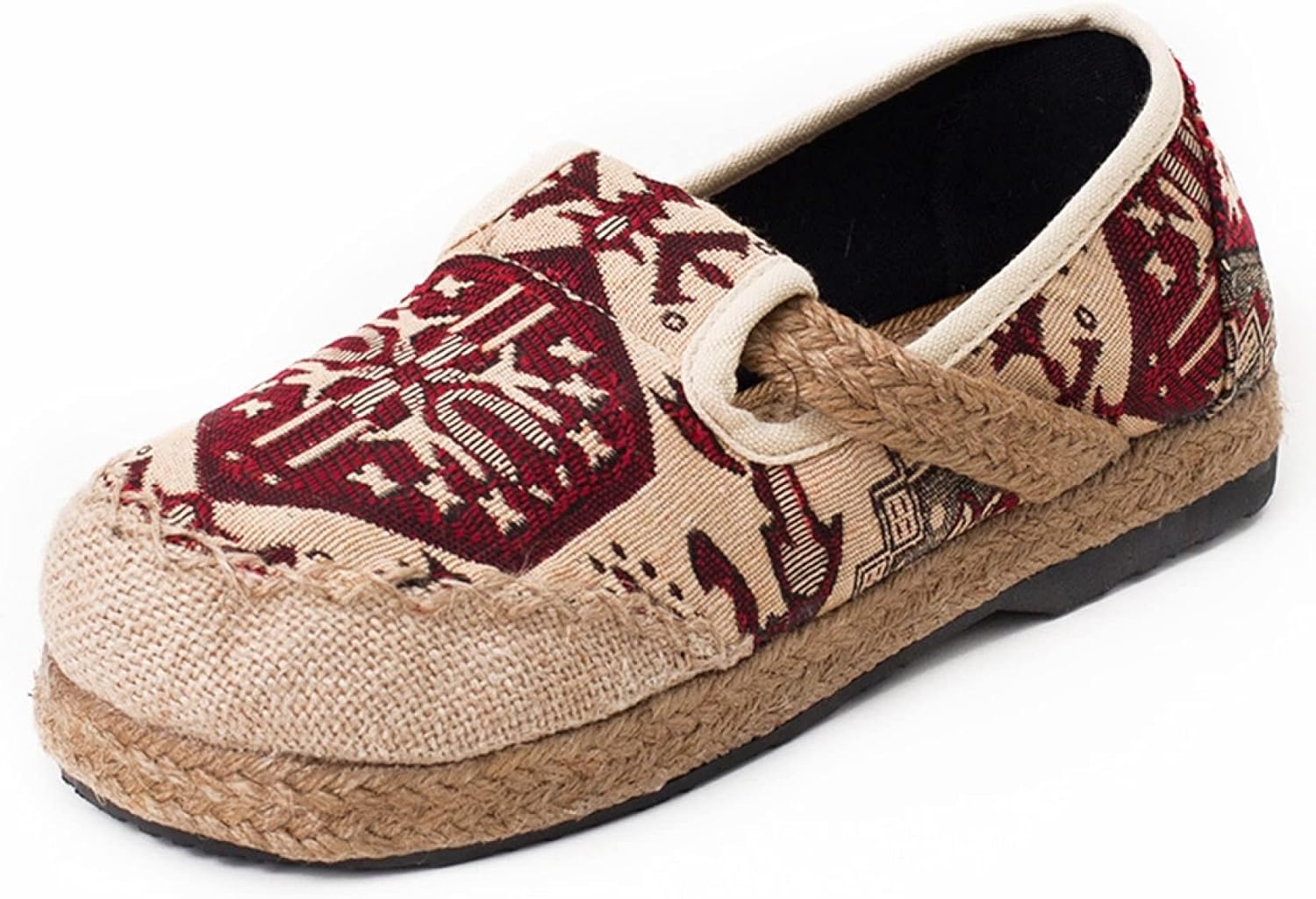 スリッポン レディース 花柄 刺繍 軽量 厚底 スニーカー エスパドリーユ シューズ エスニック おしゃれ かわいい ローファー スリッポン 痛くない ウォーキング フラット 柔らかい カジュアル デ