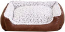 ペットベッド 小型犬 かわいい オシャレ ぐっすり眠る ペットクッション 75*60*22 洗える 猫用 可愛い ブラウン 寝床 ペットグッズ 折りたたみ可能 ...