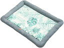 ペットパッド 小型犬 猫用 ボーダー加工 介護 ラウンド型 ふわふわ オシャレ お手入れ簡単 かわいい サラサラ ぐっすり眠る オシャレ スクエア 寝床 通年タイプ グリーン 四季用 インテリア ベッ