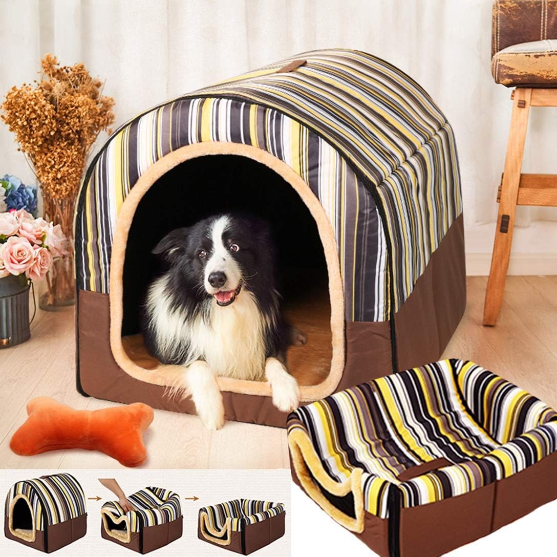ペットベッド ドーム型 ペットハウス 2way 犬猫用 室内用 オールシーズン ふわふわ クッション付き 犬小屋 屋根付き 猫 テント おしゃれ 洗える 折りたたみ可 寝床 冷暖房 ホットカーペット対