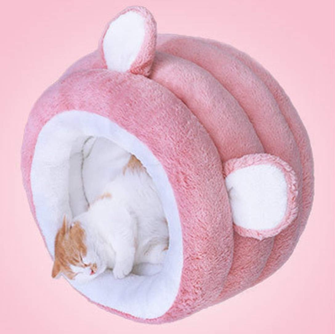 猫のベッド 柔らかい 暖かい ペット用寝袋 寝床 かわいい 冬用 室内用 キャットハウス ふわふわ ペットハウス 猫ベッド 洗える おしゃれ 滑り止め（ワンちゃん、イヌ、犬、ドッグ、ネコちゃん、猫、キのサムネイル