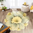 洗えるラグ ラグマット 花柄 滑り止め付 マット ラグカーペット 夏 冬 カラー あったか カーペット 80*80CM 対応 四角 花の形 玄関マット 新生活 リビング 1年中使えるタイプ インテリア