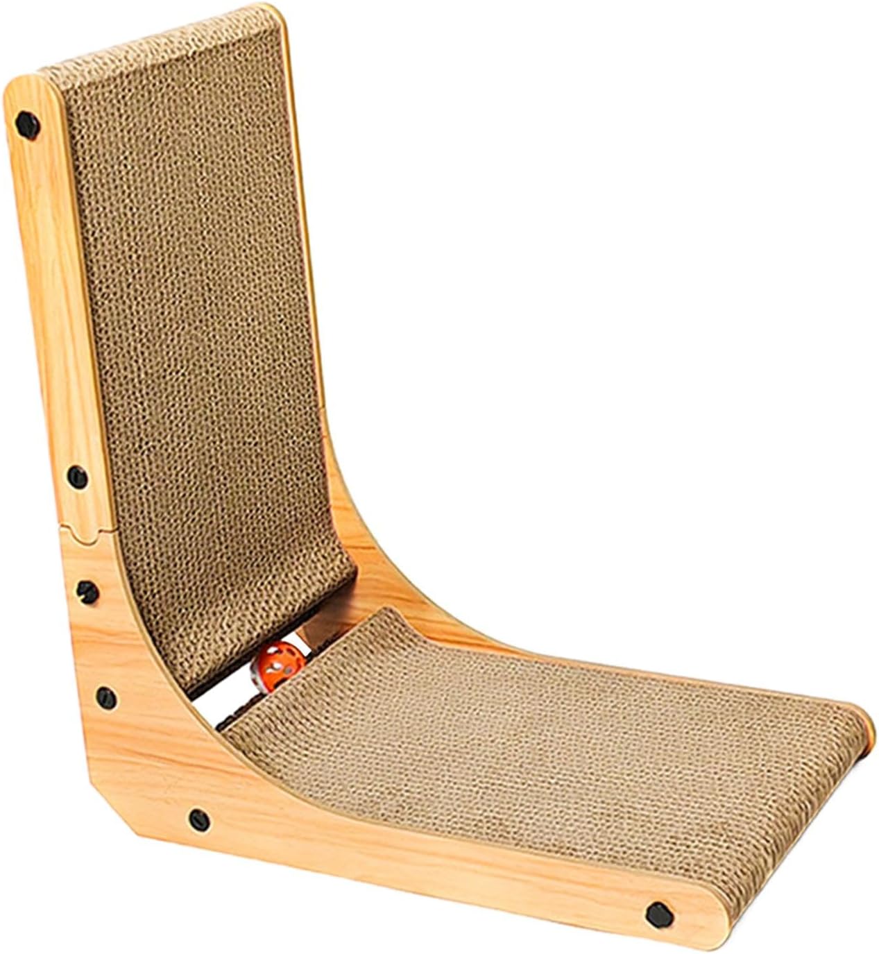 室内猫用、転がるボール付きインタラクティブ猫用爪とぎ