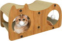 屋内用猫爪とぎハウス - 段ボール製猫ハウストンネル、猫爪とぎポスト一体型 |猫が家具を保護したり、遊んだり、眠ったりできる屋内用猫爪とぎハウス、55 x 29 x 25 cm(4)
