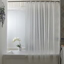 シャワーカーテン バスルーム カーテン 180*180 cm 浴室 洗面所 目隠し用 間仕切り おしゃれ バス用品 カーテンリング付属 ホテル用雑貨 120*2...