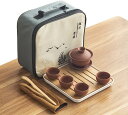 茶器 ティーセット 茶具セット陶磁茶器 茶皿 番茶器セット乾燥 急須 湯呑みセット 茶器揃な茶器乾燥ティートレー 和風 レッド 紫砂 Cセット(ホワイト 茶?)