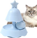 猫のおもちゃローラー - クリスマス ツリー ターンテーブル ローラー ボール 2層再利用可能な猫じゃらしおもちゃ、小中猫ペット用インタラクティブ猫ローラーおもちゃ(4)