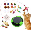 猫じゃらしスティック、羽付き猫おもちゃ インタラクティブな子猫ティーザースティックセット | 屋内、屋外の猫、子猫用のクリエイティブな猫の羽根スティックおもちゃ