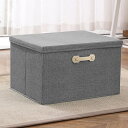 ふた付き 収納ボックス 収納BOX 取っ手付き 収納ケース おしゃれ シンプル かわいい 押し入れ収納 クローゼット収納 洋服収納 タオル収納 衣類収納 ふた付...