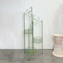 多段式 フラワースタンド プランター スタンド ガーデンラック ガーデニング プランター 花台 植物スタンド 盆栽スタンド 錆びない 簡単組み立 おしゃれ 03...