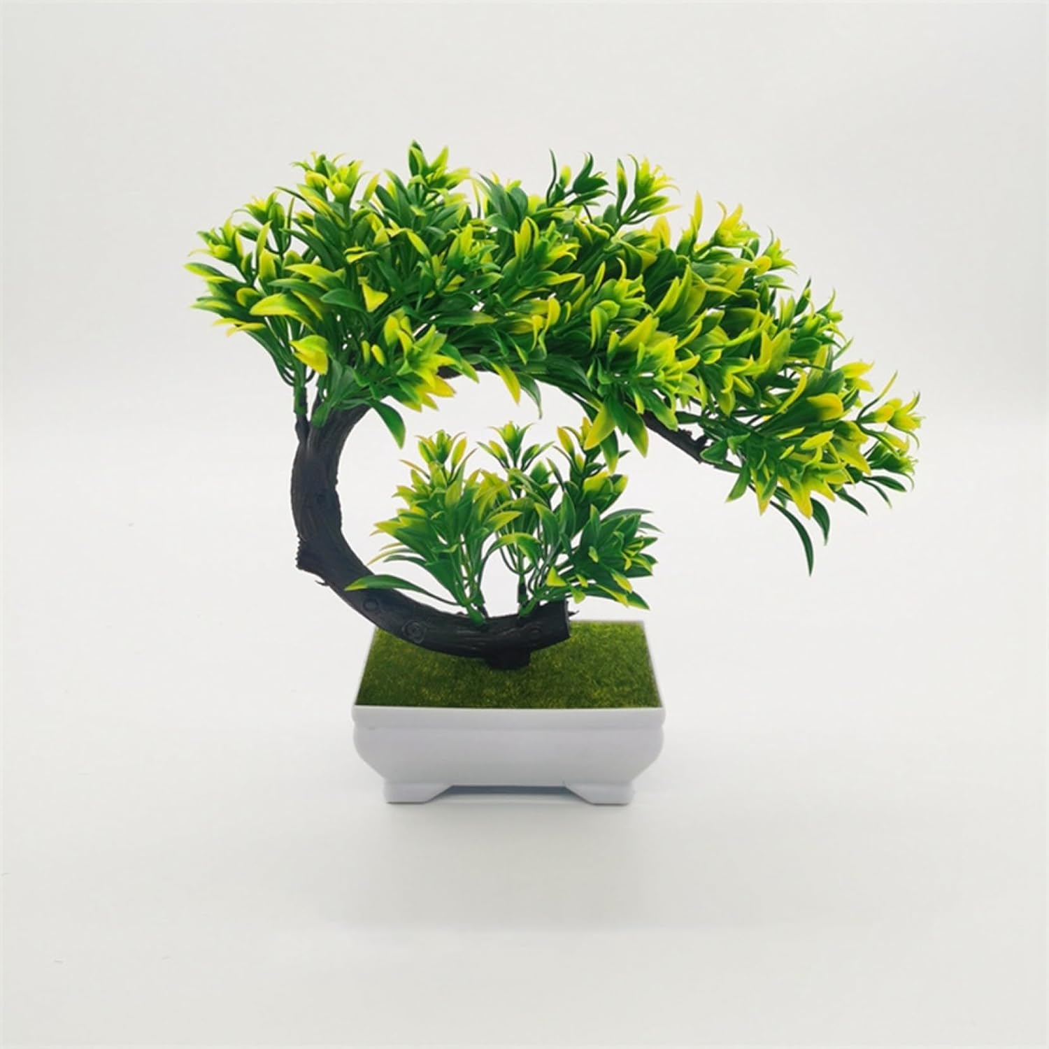 人工観葉植物 フェイクグリーン ミニ 卓上 鉢植え 本物そっくり 高さ約21cm*幅20cm 盆栽 インテリア オフィス 店舗 装飾 置物 枯れない 世話いらず おしゃれ 開店祝い 転居祝い プレゼン