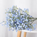 かすみ草 造花 8本セット 90頭/本 霞草 春の花ブーケ 枯れない花 アーティシャルフラワー 花束 人工観葉植物 結婚式 母の日 お祝い お見舞い プレゼント 店舗 玄関 部屋飾り 撮影小物