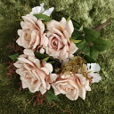 ローズ 造花 バラ インテリア アートフラワー 枯れない花 薔薇花束 本物そっくり フェイクフラワー 人工花ブーケ 多色選択 美しい 置物 飾り ウェディング/...