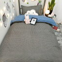布団カバー シングル 4点セット 1.5m 150×200cm 可愛い おしゃれ 北欧 洋式 和式 掛け布団カバー ベッドカバー 洗い替え 丸洗い 防ダニ しわ防止 ピーチスキン加工 敷き布団用 ボッ(3)