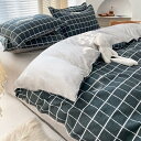 布団カバー4点セット 2.2m 220×240cm セミダブル 柔らかい 掛け布団カバー 枕カバー 寝具カバーセット セミダブル 可愛い ボックスシーツ シーツセット ピーチスキン 速乾 洗替え 触り(3)