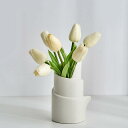 北欧 チューリップ 造花 フェイクフラワー 花瓶付き 水やり不要 枯れない アートフラワー フラワーアレンジ リアル おしゃれ リビング 店舗 卓上 飾り 置物 インテリア チューリップ花束 ブーケ