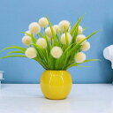 造花 インテリア 卓上 タンポポ 陶器花瓶付き 造花セット フェイクフラワー 人工花 鉢植え 花束 盆栽 置物 綺麗 北欧 おしゃれ 新築祝い 転居祝い 誕生日...