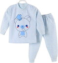 ベビー服 パジャマ キッズ 上下2点セット 長袖 長ズボン コットン 丸首 肩ボタン付き 子供服 ルームウエア 赤ちゃん 着心地 女の子 男の子 部屋着 寝巻き インナーウェア かわいい 1~3歳