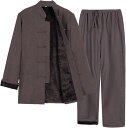 セットアップ メンズ 2点上下セット M-4XL 秋冬 裏起毛 綿麻 長袖 ゆったり カジュアル 無地 通気性 通勤 通学 日常 開襟 男性用 部屋着 トップス...