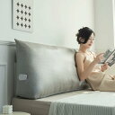 背もたれ クッション ベッドクッション ソファー レストクッション 腰枕 椅子用 仮眠用 120*50*20 冷感クッション 枕 リビング 寝室 腰クッション 北欧 カラー2 ベッドサイド 腰当て ま(3)