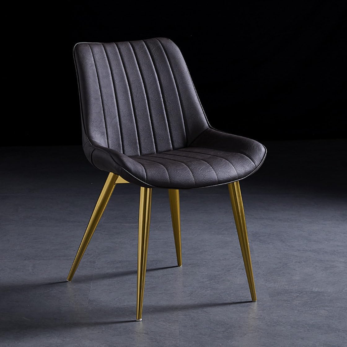 ダイニングチェア 1脚 食卓椅子 おしゃれ チェア 椅子 ブラウン2 ダイニング チェア チェアー ダイニングチェアー 食卓チェア 食卓 いす レザー シンプル スチール脚 モダン 北欧風 54*42