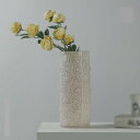 フラワーベース 円柱型 ガラス花瓶 ライトピンク 大きい 花瓶 おしゃれ モダン バブル型 花器 生け花 造花 広口 花びん 透明 水栽培 一輪挿し インテリア...