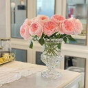 ガラスベース 花瓶 ガラス 大 広口 北欧 花器 フラワーベース ガラスボトル 透明 北欧 アレンジ インテリア 飾り ガラス花瓶 クリア 水栽培 生け花 造花 15*11.5cm 花びん おしゃれ