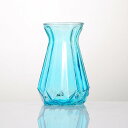 ガラス 花瓶花器 ガラスベース 18cm フラワーベース 透明 ミニ花器 小 一輪挿し ガラス製 ブルー 和風 ナチュラル 茶室飾り 禅意 花器 和モダン 洋室兼用 インテリア ガラス花瓶 水栽培 生