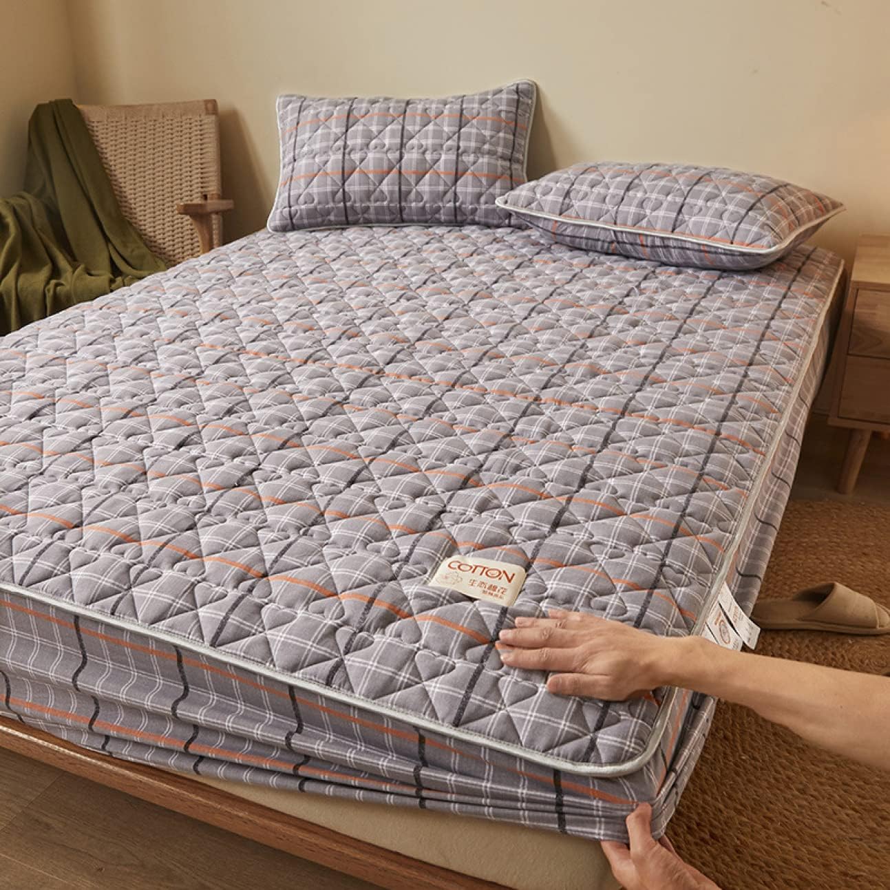 ボックスシーツ シーツ シングル マットレスカバー 100*200cm ベッドカバー ベッドシーツ 吸水速乾 インテリア べっどぱっど 快適敷パッド 防臭加工 綿100% 敷きふとんカバー 敷パッド