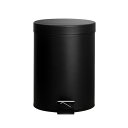 ゴミ箱 ふた付き 3L ダストボックス 丸型 ペダル式 ごみ箱 スリム おしゃれ フタがゆっくり閉まる 抗菌 消臭 密閉 音無し 部屋 キッチン リビングルーム トイレ 浴室 オフィス用 スチール(3)