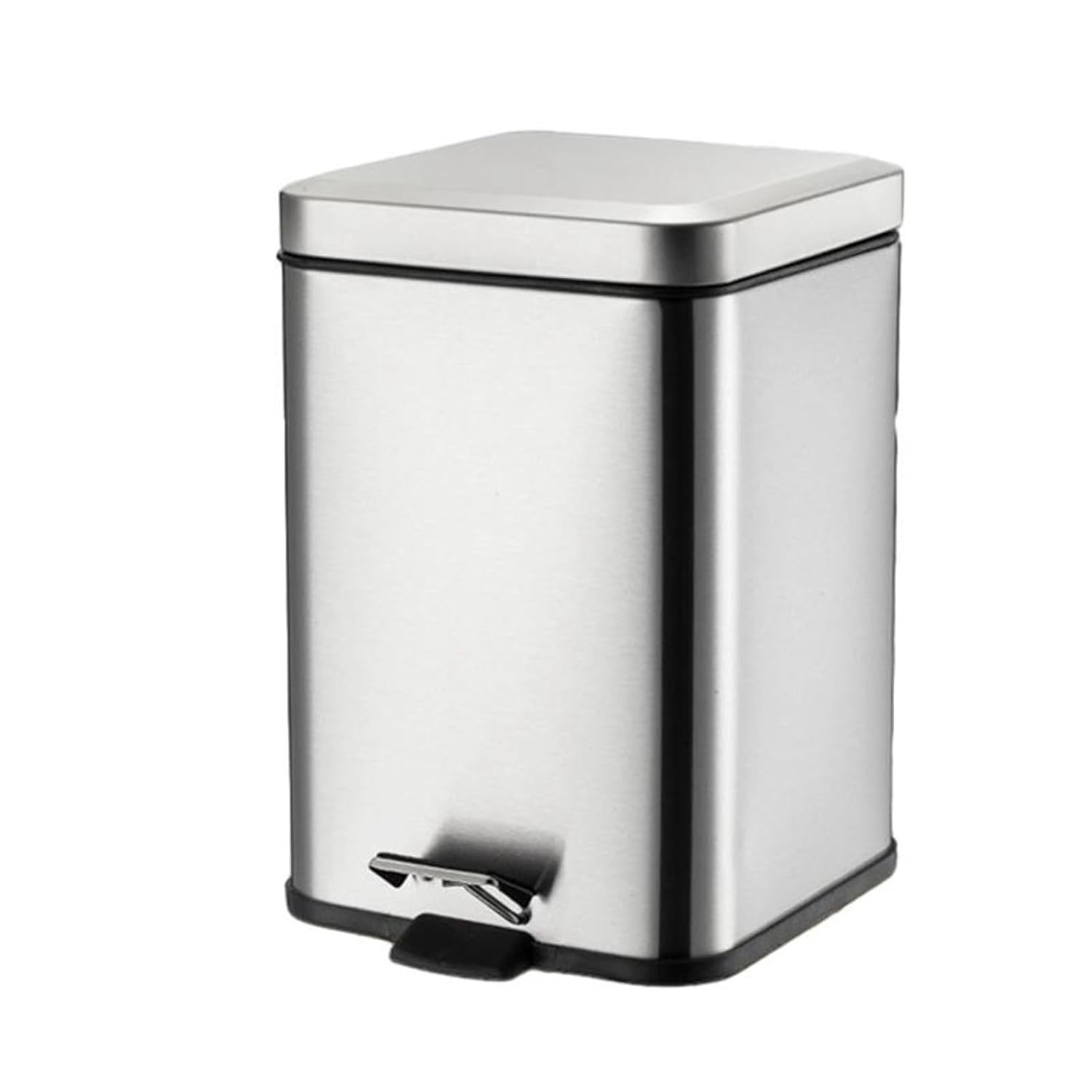 ゴミ箱 ふた付き 12L ダストボックス 角型 ペダル式 ごみ箱 スリム おしゃれ 抗菌 消臭 密閉 音無し 部屋 キッチン リビングルーム トイレ 浴室 オフィス用 スチール