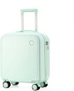 スーツケース キャリーケース 機内持ち込み 30L キャリーバッグ ファスナー式 超軽量 小型 耐衝撃 静音 ダブルキャスター 360度回転 旅行 ビジネス 出張 グリーン SSサイズ(1-2泊)
